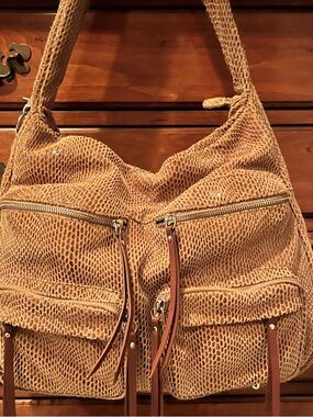 Sorial Suede Hobo Shoulder Bag